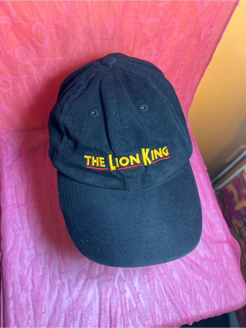 The Lion King Black Baseball Cap - Embroidered Logo